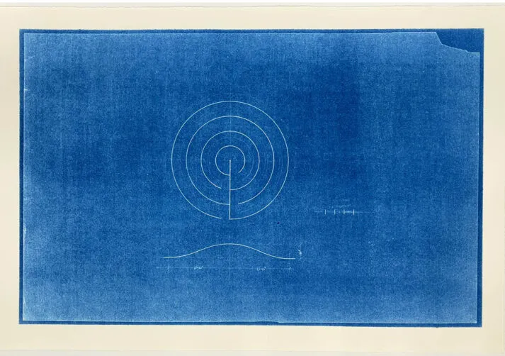 11_Full Circle gallery FLEISCHNER_Sod Maze View with Mound Elevation