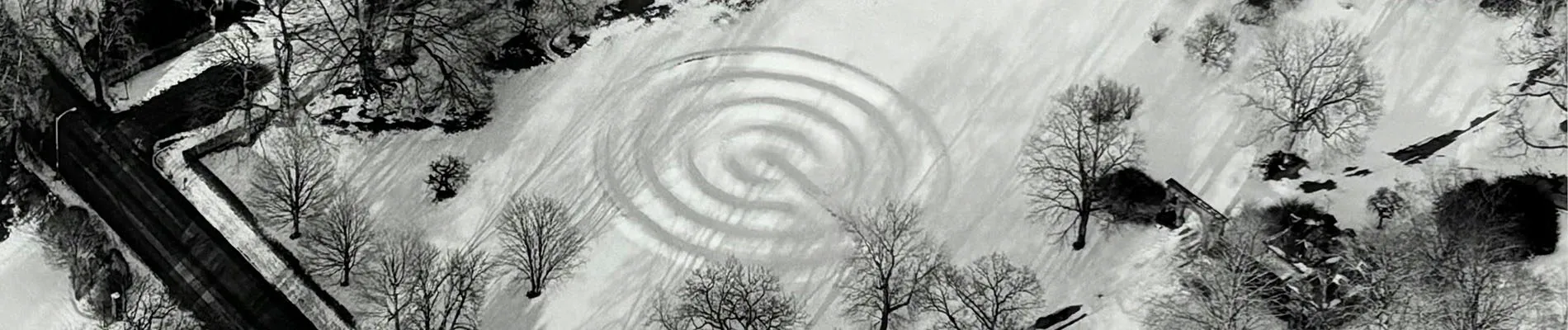 Full Circle hero Fleischner aerial photograph of Sod Maze